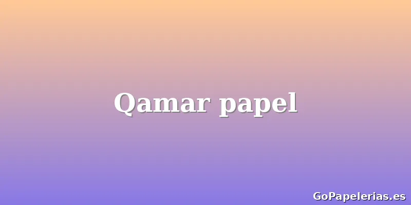 Qamar papel