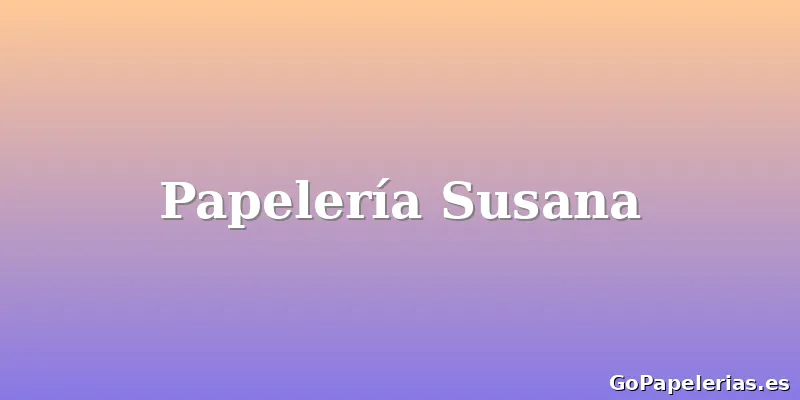 Papelería Susana