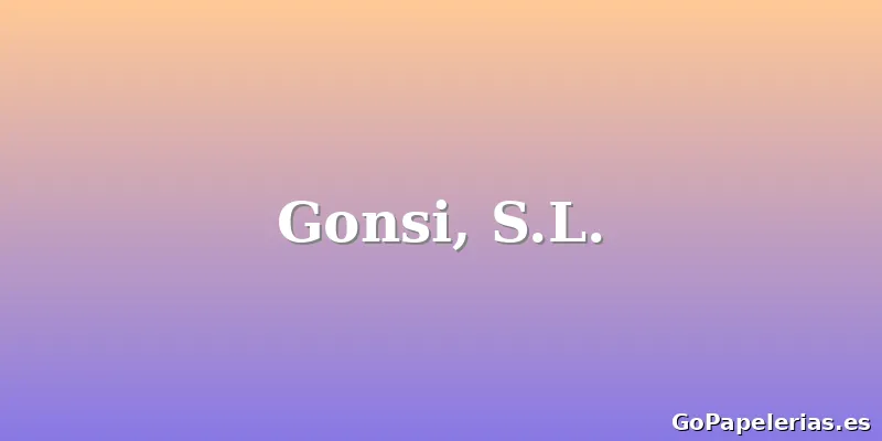 Gonsi, S.L.