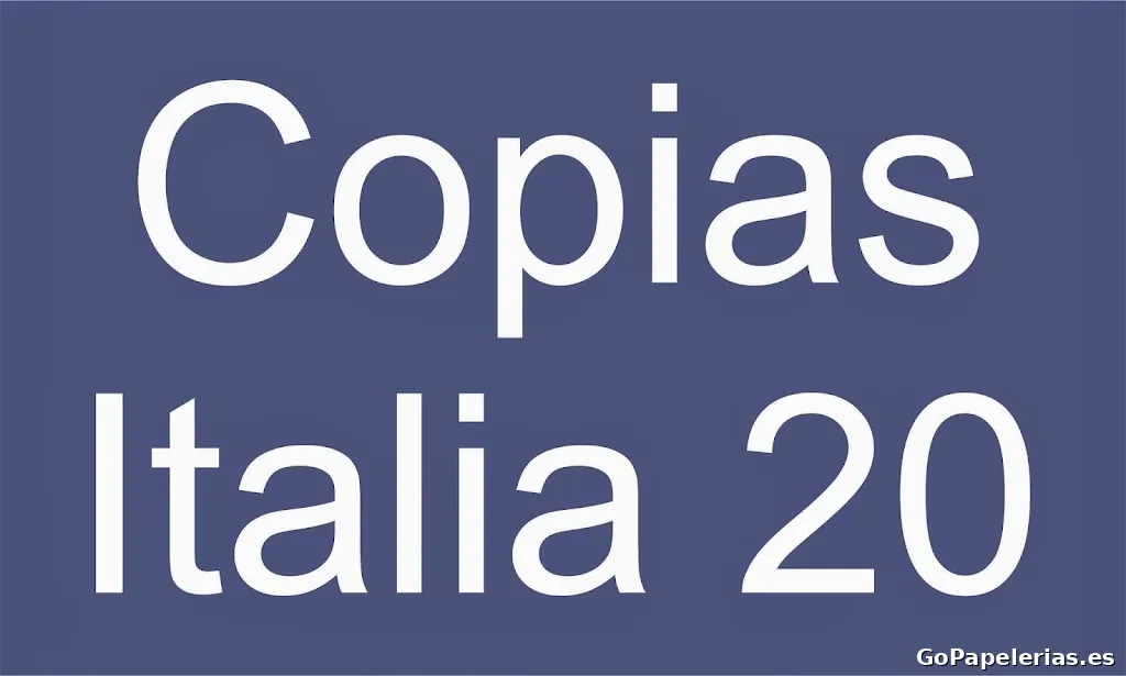 Copias Italia 20