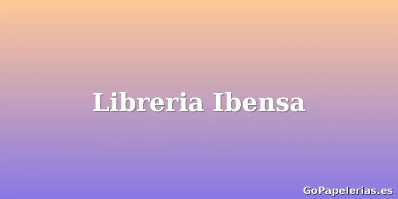 Libreria Ibensa