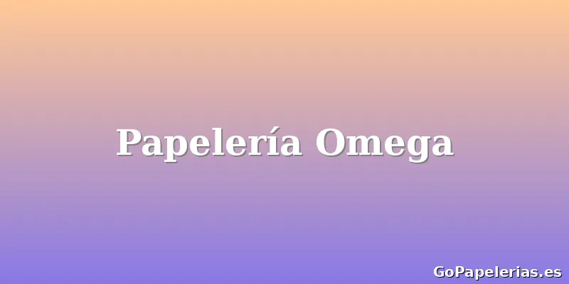 Papelería Omega